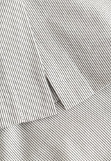 Simone Skirt - 62 cm. - White pinstripe