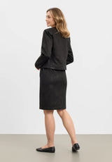 Simone Skirt - 62 cm. - Black Bloom Print