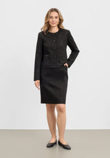 Simone Skirt - 62 cm. - Black Bloom Print