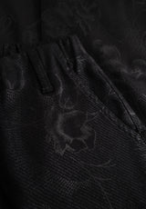 Taylor Regular - Medium Length - Black Bloom Print