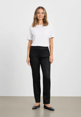 Taylor Regular - Medium Length - Black Bloom Print