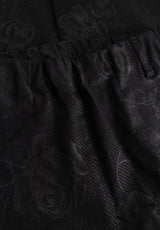 Taylor Regular - Medium Length - Black Bloom Print