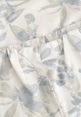 Taylor Regular Capri ML - Blue flower print