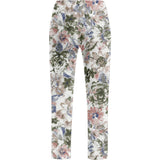 Taylor Regular Cropped - Khaki watercolour print