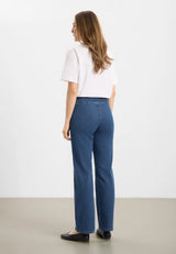 Thea Straight - Medium Length - Blue Denim