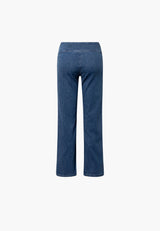 Thea Straight - Medium Length - Blue Denim