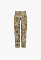 Thea Straight - Medium Length - Plum Botany Print