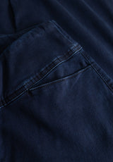Thea Straight - Medium Length - Dark Blue Denim