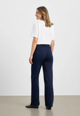 Thea Straight - Medium Length - Dark Blue Denim