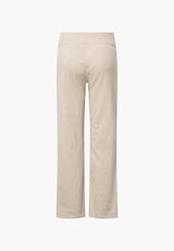 Thea Straight - Medium Length - Grey sand hemp