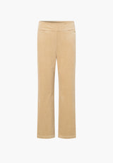 Thea Straight Sametti - Medium Length - Cafe Latte