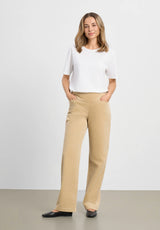 Thea Straight Sametti - Medium Length - Cafe Latte