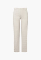 Tracy Straight - Medium Length - Grey Sand Jacquard