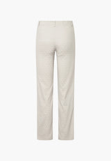 Tracy Straight - Medium Length - Grey Sand Jacquard