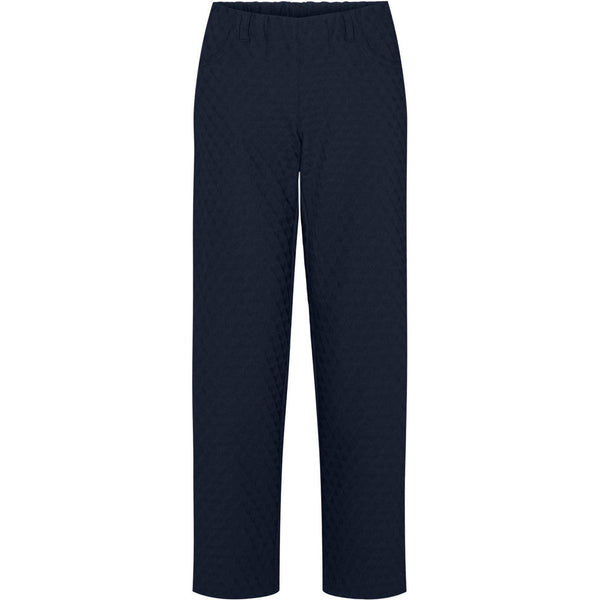 Tracy Straight - Medium Length - Navy Jacquard