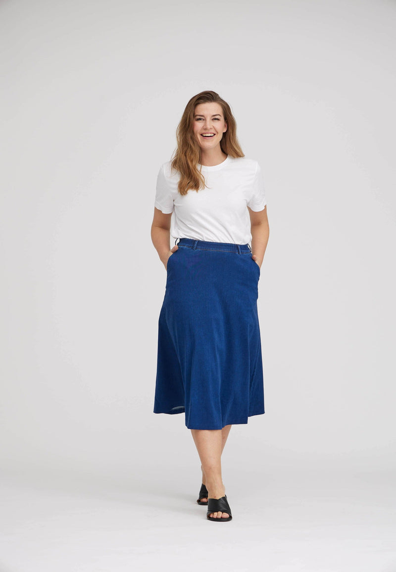 Asta Skirt - 80 cm - Medium Blue Denim