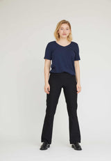 LAURIE Bella Straight Housut Trousers STRAIGHT 99970 Black