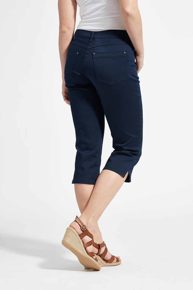 Charlotte Regular Capri Housut - Navy