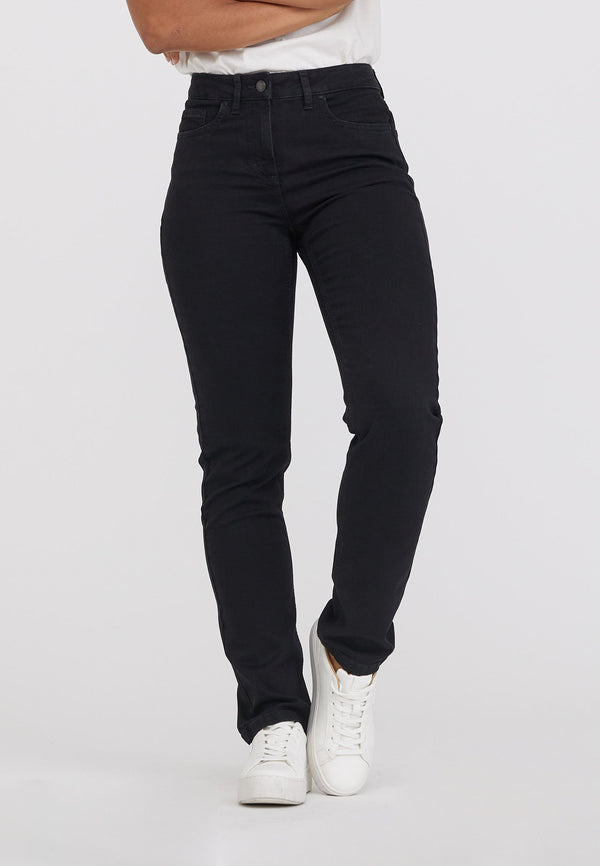 Charlotte Regular - Medium Length - Ecolabel - Washed Black Denim