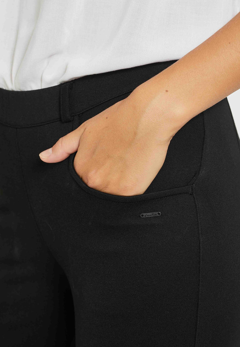 Donna Loose Jersey - Short Length - Black brushed