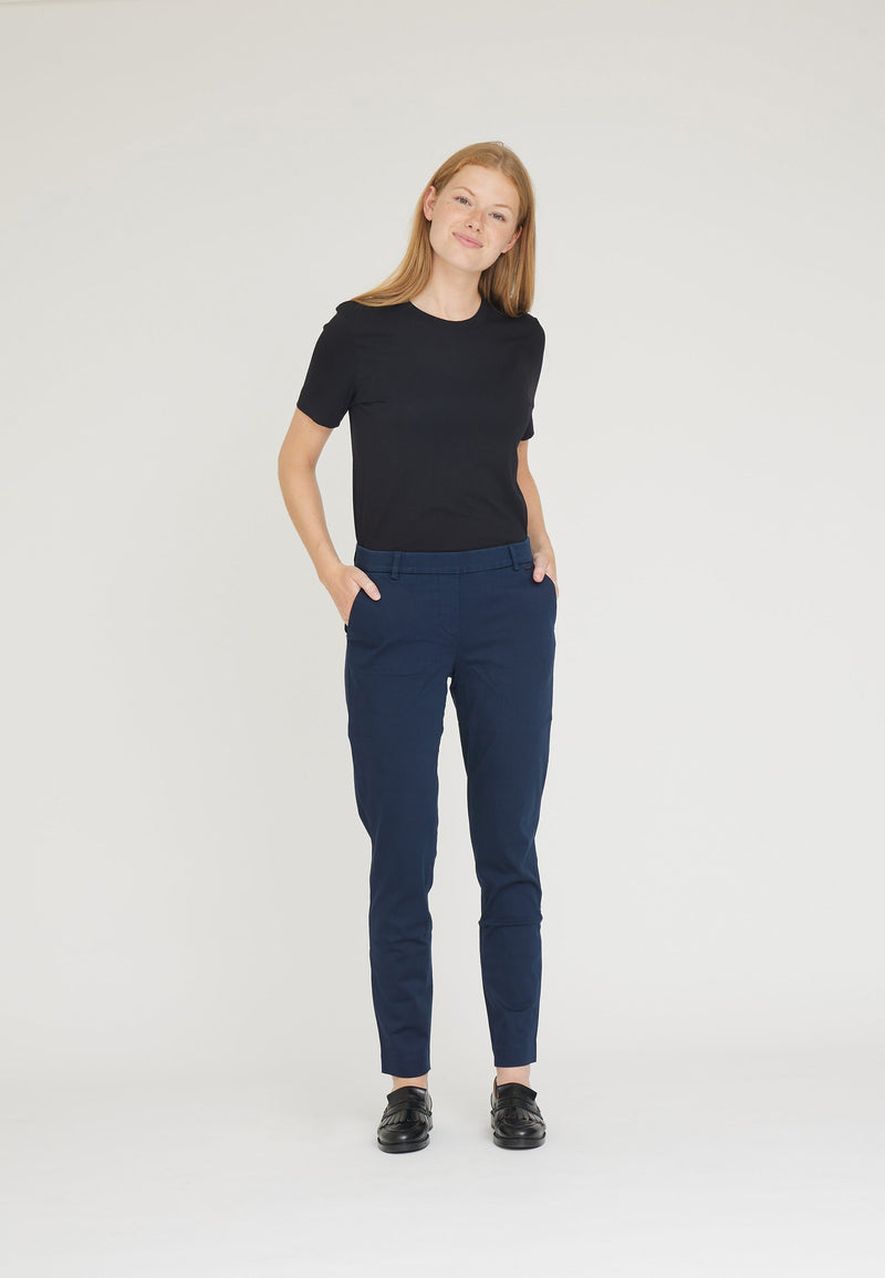LAURIE Fanny Slim SL Trousers SLIM 49105 Navy
