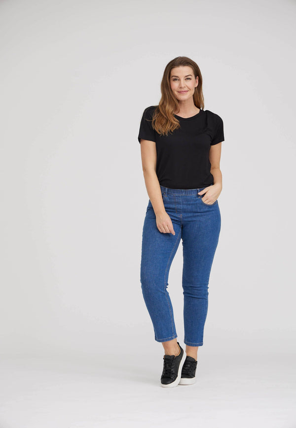 Hannah Regular - Extra Short Length - Blue Denim