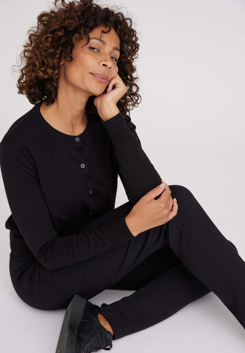 Kelly Regular Jersey ML - Black brushed