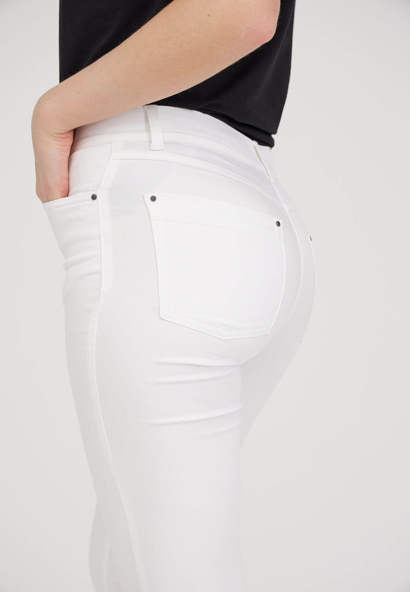 Laura Slim - Medium Length - White