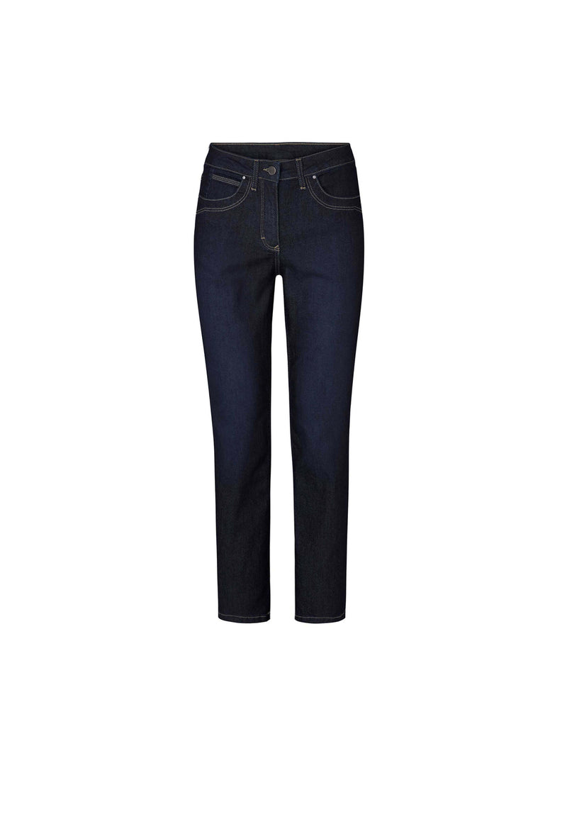 Laura Slim ML - Washed Dark Blue Denim
