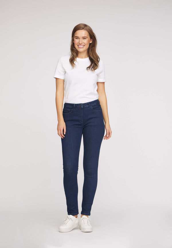 Laura Slim - Medium Length - Ecolabel - Dark Blue Denim