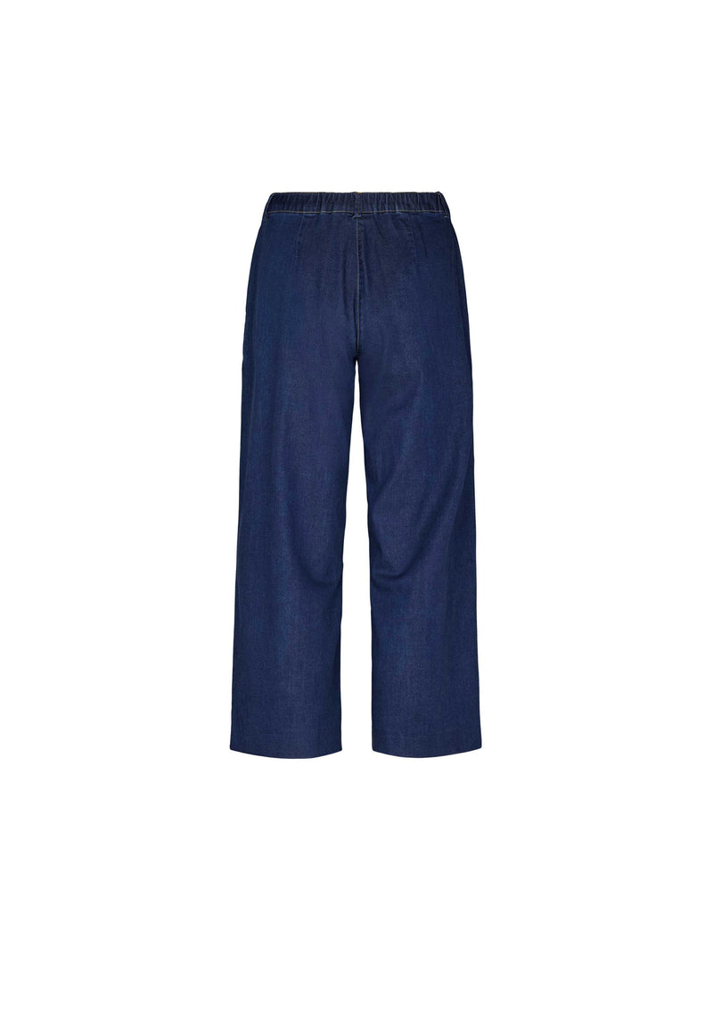 LAURIE Phoebe Loose Crop Trousers LOOSE 44506 Medium Blue Denim