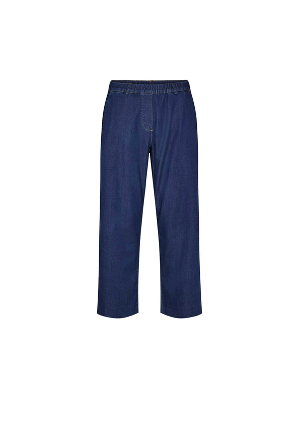 Phoebe Loose Cropped - Medium Blue Denim