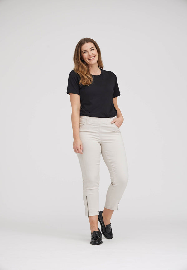 Piper Regular Cropped - Grey Sand