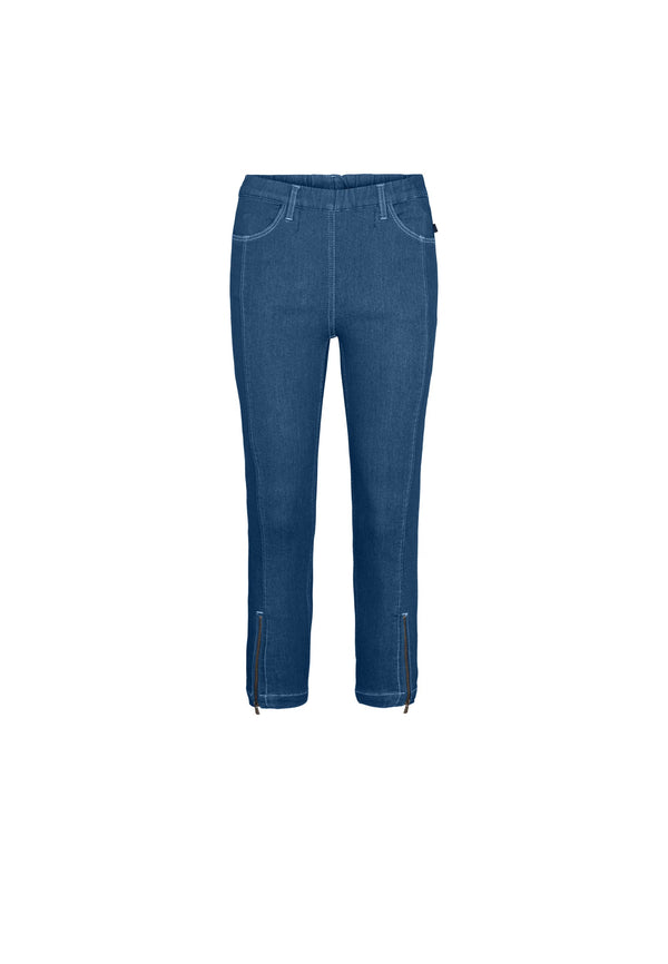 Piper Regular Cropped - Blue Denim