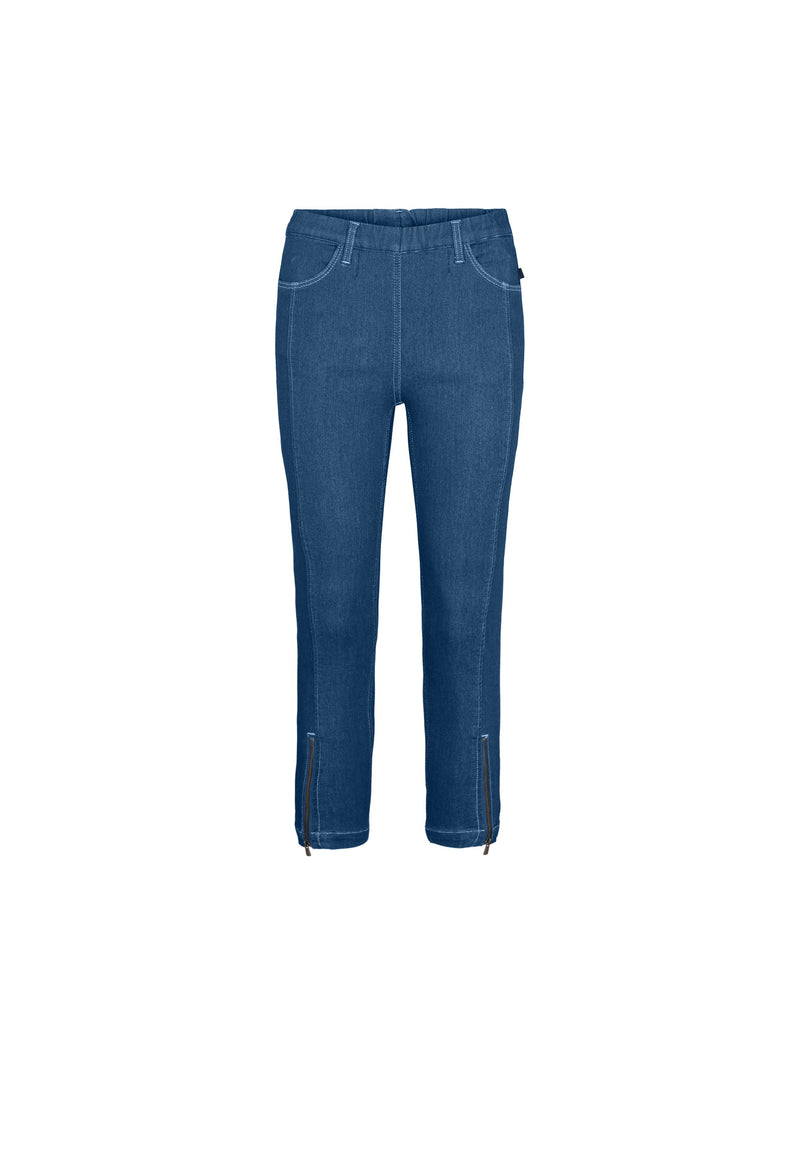 Piper Regular Cropped - Blue Denim