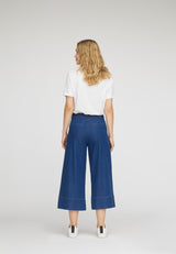 LAURIE Rachel Loose Crop Trousers LOOSE 44506 Medium Blue Denim