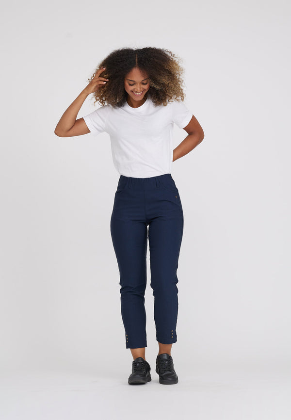 Rose Regular Crop - Navy