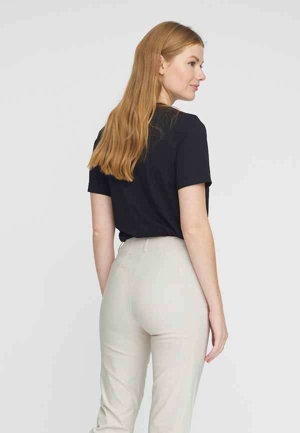 LAURIE Rose Regular Cropped Housut Trousers REGULAR 25137 Grey Sand