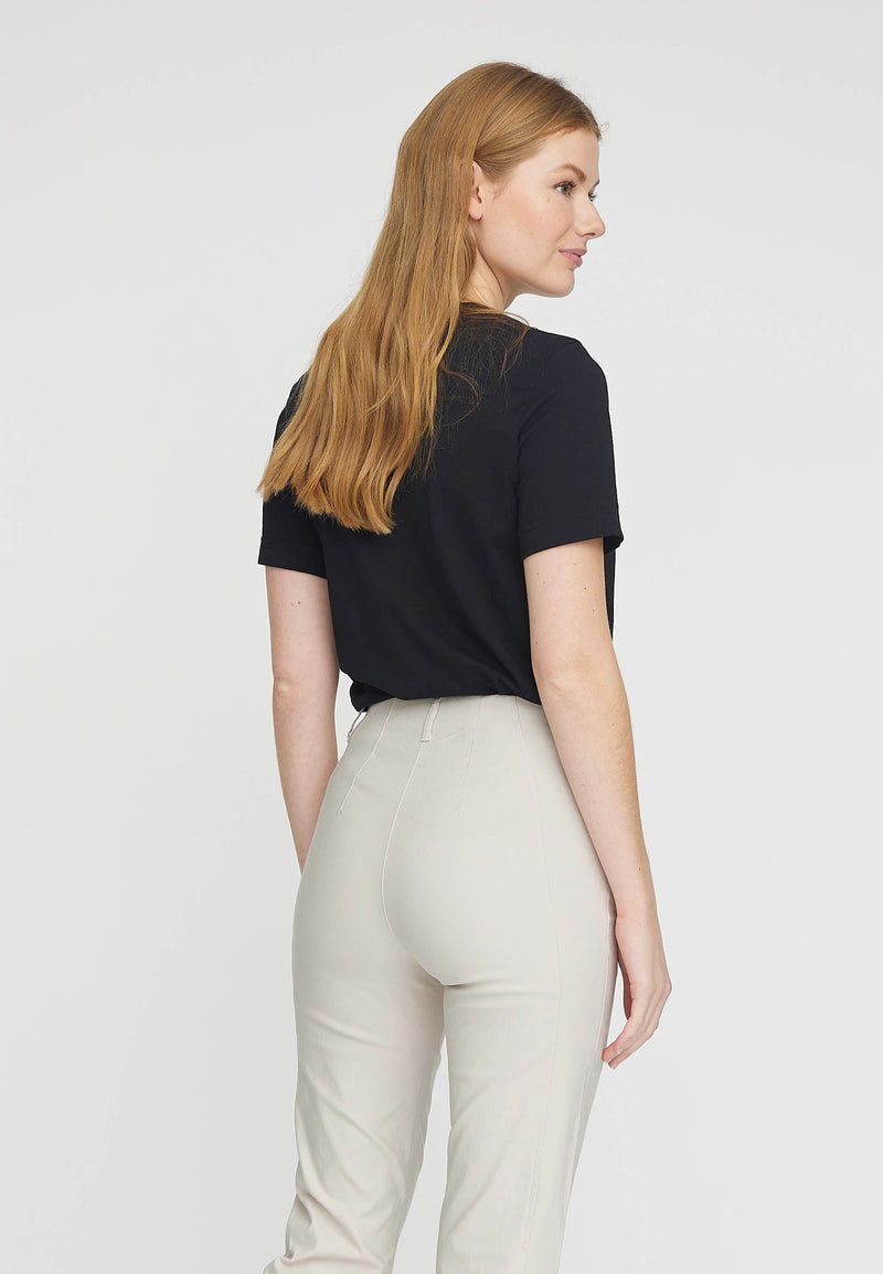 LAURIE Rose Regular Cropped Housut Trousers REGULAR 25137 Grey Sand