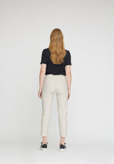 LAURIE Rose Regular Cropped Housut Trousers REGULAR 25137 Grey Sand
