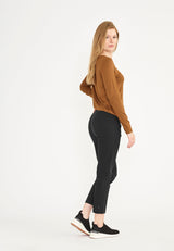 Rose Regular Crop - Black