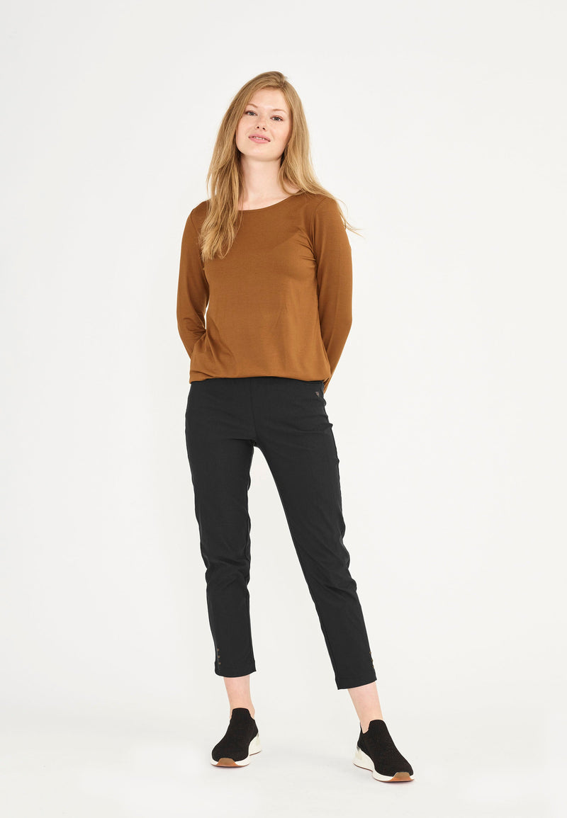 Rose Regular Crop - Black
