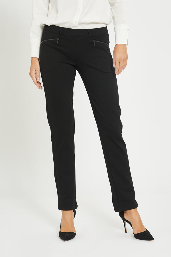 LAURIE Rylie Regular Housut Trousers REGULAR 99143 Black brushed