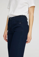 Serene 5-pocket Loose - Medium Length - Dark Blue Denim