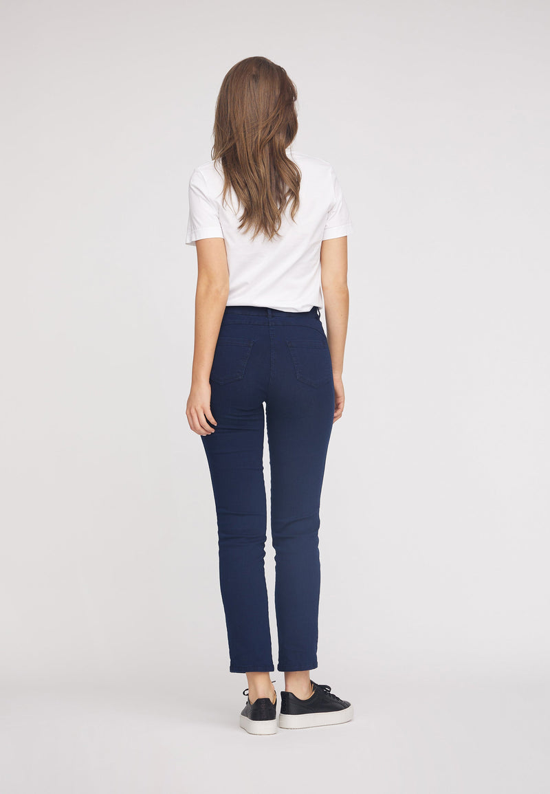 Serene 5-pocket Regular - Medium Length - Dark Blue Denim