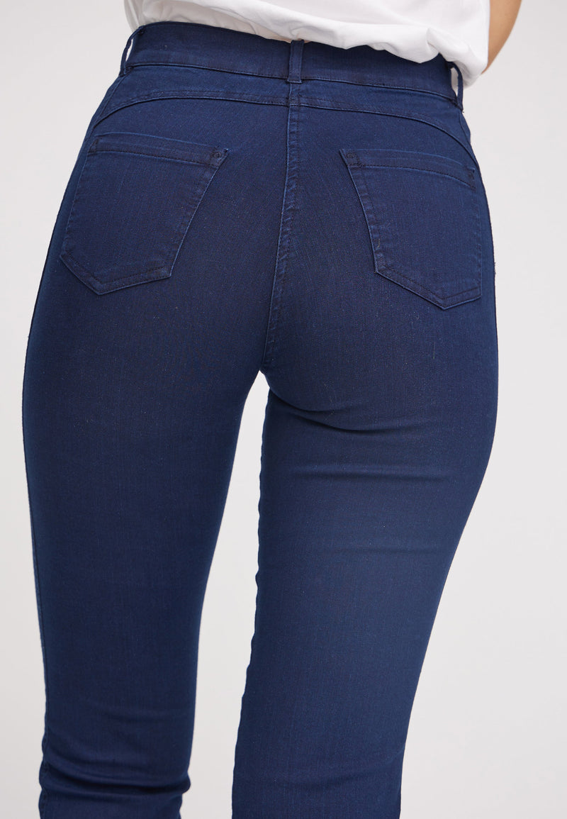Serene 5-pocket Regular - Medium Length - Dark Blue Denim