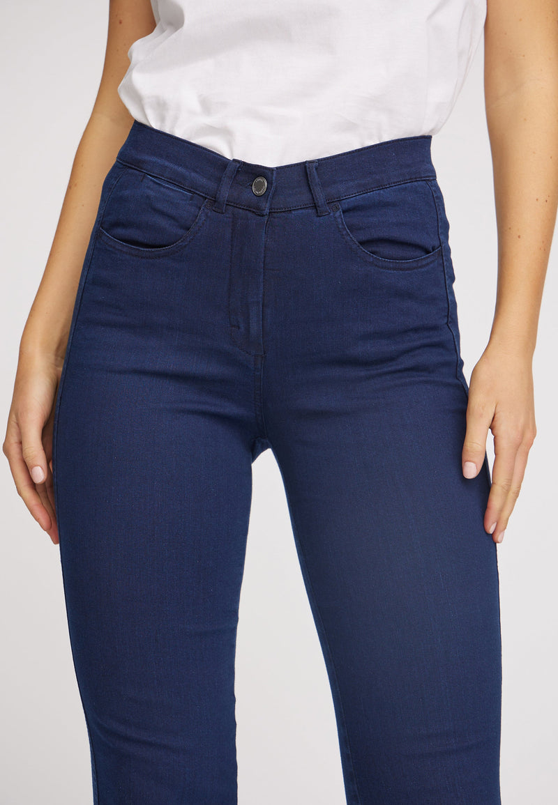Serene 5-pocket Regular - Medium Length - Dark Blue Denim