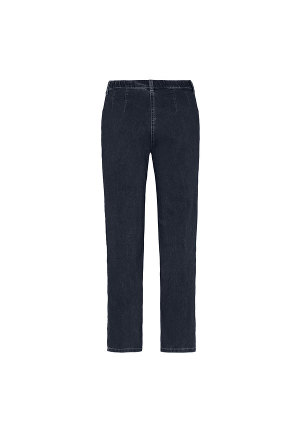 Tracy Straight - Medium Length - Dark Blue Denim