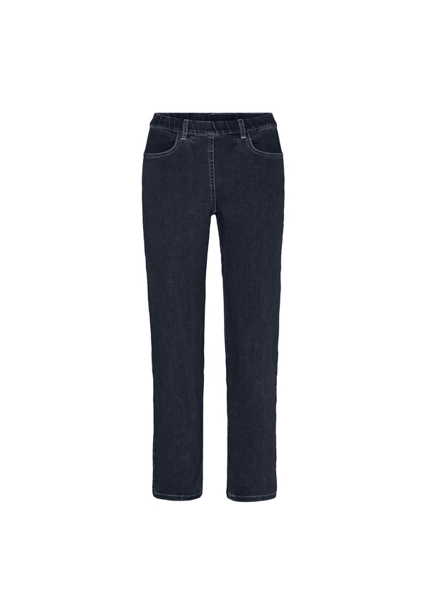 Tracy Straight - Medium Length - Dark Blue Denim