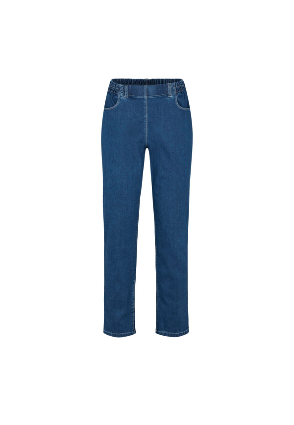 Violet Relaxed - Medium Length - Blue Denim